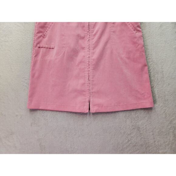 CR by Golf Straight & Pencil Skirt Womens Size 8 Pink Corduroy Zip Front Pockets - Picture 3 of 9